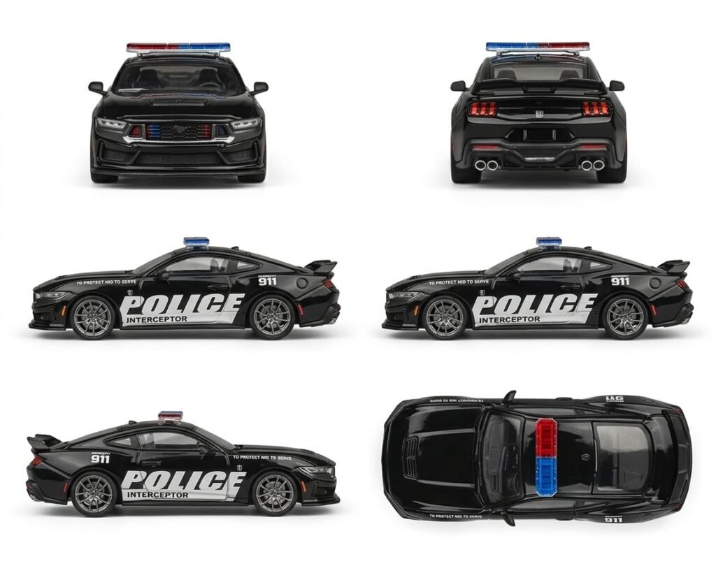 • Modelo Ford Mustang GTD Police escala 1:64 edición limitada
