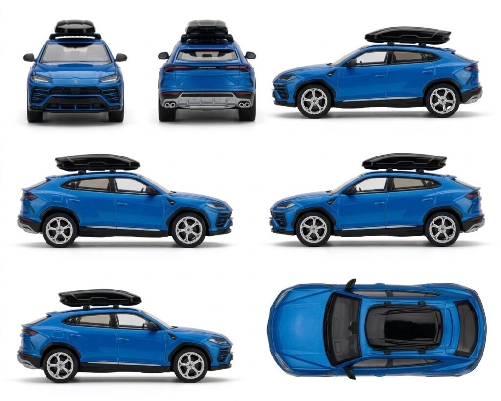 • Mini GT Lamborghini Urus Blu Eleos MiJo Exclusives 1-64
